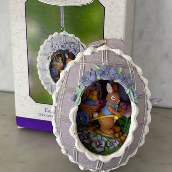 Hallmark Other - HALLMARK Easter 2002 Egg-spress Bunny Cart Ornament